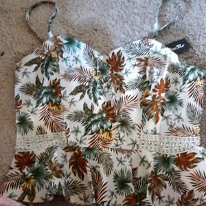 Linen blend top